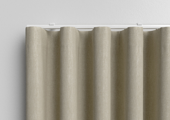 Delicate Chevron, Hessian - Made to Measure Curtains - Image 13